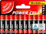 Power Cell Alkaline Micro AAA im Angebot bei E center in Rostock Power Cell Alkaline Micro AAA Angebote von Gut & Günstig bei E center Rostock für 1,59 €
