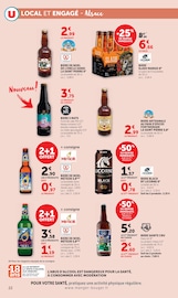 Promos Bière dans le catalogue "Célébrons LES PRODUCTEURS de chez nous" de Super U Bière en promo dans le catalogue Super U à la page 22