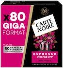 Capsules Nespresso Intense N°9 - CARTE NOIRE en promo chez Lidl Metz à 17,99 €