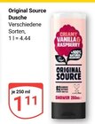 Dusche im Angebot bei GLOBUS in Braunschweig Dusche Angebote von Original Source bei GLOBUS Braunschweig für 1,11 €