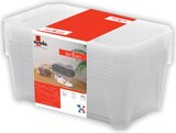 Lot de 6 boîtes de rangement multi-usages 6l - SUNDIS en promo chez Intermarché Hyper Montpellier à 8,90 €