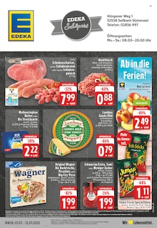 EDEKA Prospekt der Woche "Aktuelle Angebote" Seite 1, 07.07.2025 bis 12.07.2025 für Selfkant Aktueller EDEKA Prospekt "Aktuelle Angebote" Seite 1 von 24 Seiten für Selfkant