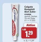 Komplett 8in1 Zahncreme im Angebot bei combi in Rheda-Wiedenbrück Komplett 8in1 Zahncreme Angebote von Colgate bei combi Rheda-Wiedenbrück für 1,29 €