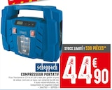 Compresseur portatif - scheppach - Brico Cash à Poitiers Compresseur portatif - scheppach en promo chez Brico Cash Poitiers à 44,90 €