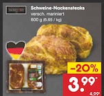 Schweine-Nackensteaks Angebote bei Netto Marken-Discount Moers für 3,99 €