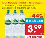 Naturelle Natürliches Mineralwasser im Angebot bei Netto Marken-Discount in Kaufbeuren Naturelle Natürliches Mineralwasser Angebote von Volvic bei Netto Marken-Discount Kaufbeuren für 1,19 €
