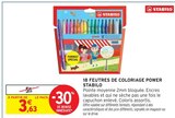 18 feutres de coloriage power - Stabilo en promo chez Intermarché Gap à 3,63 €