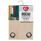 Rideau à œillets polyester en promo chez Centrakor Épinal à 6,99 €