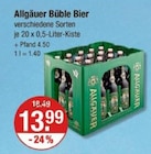 Büble Bier von Allgäuer im aktuellen V-Markt Prospekt für 13,99 €