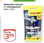 Blue 3 Smooth im Angebot bei GLOBUS in Speyer Blue 3 Smooth Angebote von Gillette bei GLOBUS Speyer für 3,95 €