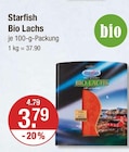 Bio Lachs im V-Markt Prospekt Bio Lachs von Starfish im aktuellen V-Markt Prospekt für 3,79 €