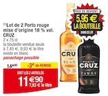 Lot de 2 Porto rouge mise d’origine 18 % vol. - CRUZ dans le catalogue Cora