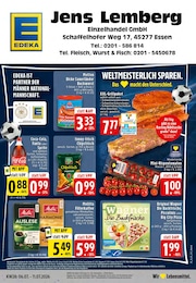 EDEKA Prospekt für Essen mit 24 Seiten EDEKA Prospekt für Essen: "Aktuelle Angebote", 24 Seiten, 06.07.2026 - 11.07.2026