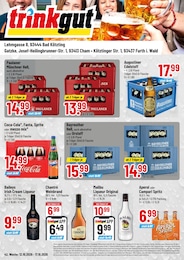 Trinkgut Prospekt für Chamerau mit 4 Seiten Trinkgut Prospekt "Aktuelle Angebote" für Chamerau, 4 Seiten, 12.10.2026 - 17.10.2026