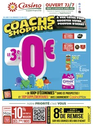 Catalogue Casino Supermarchés à Grenoble, avec 24 pages Prospectus Casino Supermarchés à Grenoble, "Les coachs shopping", 24 pages, 13/06/2022 - 26/06/2022