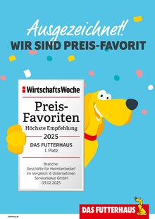 Katzenstreu Angebot im aktuellen Das Futterhaus Prospekt auf Seite 3