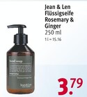 Flüssigseife von Jean & Len für 3,79 € bei Rossmann im Angebot Flüssigseife von Jean & Len im aktuellen Rossmann Prospekt