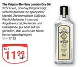 The Original Bombay London Dry Gin im Angebot bei GLOBUS in Wetzlar The Original Bombay London Dry Gin Angebote von Bombay bei GLOBUS Wetzlar für 11,99 €