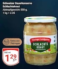 Schweizer Sauerkonserve Schlachtekraut Angebote von Thüringer Landgarten bei GLOBUS Leipzig für 1,29 €