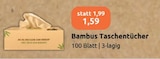Bambus Taschentücher für 1,59 € bei aktiv & irma im Angebot Bambus Taschentücher im aktuellen aktiv & irma Prospekt