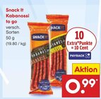 Aktuelle Mettwurst Angebote bei Netto Marken-Discount in Düsseldorf Aktuelles Kabanossi to go Angebot bei Netto Marken-Discount in Düsseldorf ab 0,99 €