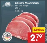 Aktuelles Schweine-Minutensteaks Angebot bei Netto Marken-Discount in Bremerhaven ab 2,79 €