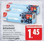 Gefrierbeutel von GUT&GÜNSTIG für 1,45 € bei EDEKA im Angebot Gefrierbeutel von GUT&GÜNSTIG im aktuellen EDEKA Prospekt