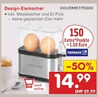 Design-Eierkocher von GOURMETmaxx für 14,99 € bei Netto Marken-Discount im Angebot Design-Eierkocher von GOURMETmaxx im aktuellen Netto Marken-Discount Prospekt