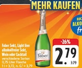 Aktuelles Sekt, Light live alkoholfreier Sekt, Wein oder Cocktail Angebot bei E center in Dresden ab 2,79 €
