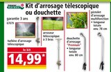 Kit d'arrosage télescopique ou douchette - PowerTec Garden - Norma à Mulhouse Kit d'arrosage télescopique ou douchette - PowerTec Garden en promo chez Norma Mulhouse à 14,99 €