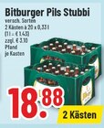 Pils Stubbi Angebote von Bitburger bei Trinkgut Gronau für 18,88 €