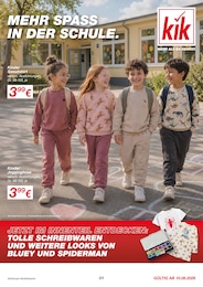KiK Prospekt für Esslingen mit 23 Seiten KiK Prospekt für Esslingen: "MEHR SPASS IN DER SCHULE.", 23 Seiten, 07.08.2026 - 22.08.2026