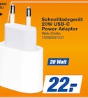 Schnellladegerät 20W USB-C Power Adapter Angebote bei HEM expert Ludwigsburg für 22,00 €