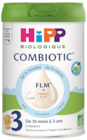 Lait 3 combiotic flm croissance - HIPP dans le catalogue NaturéO