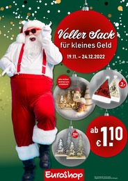 EuroShop Prospekt "Voller Sack für kleines Geld" für Leverkusen, 12 Seiten, 19.11.2022 - 24.12.2022 EuroShop Prospekt "Voller Sack für kleines Geld" für Leverkusen, 12 Seiten, 19.11.2022 - 24.12.2022