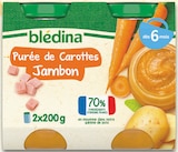 Purée de Carottes Jambon - Blédina dans le catalogue Intermarché