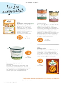 Kimchi Angebot im Alnatura Prospekt, gültig von 01.08.2025 bis 31.08.2025 Kimchi Angebot im aktuellen Alnatura Prospekt auf Seite 46