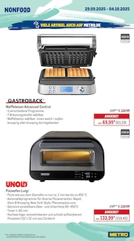 Backofen im METRO Prospekt "Wochenangebote SCO + Markets" mit 25 Seiten (Wiesbaden)