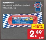 Hüttenwurst Angebote von Wolf bei Netto Marken-Discount Bocholt für 2,49 €