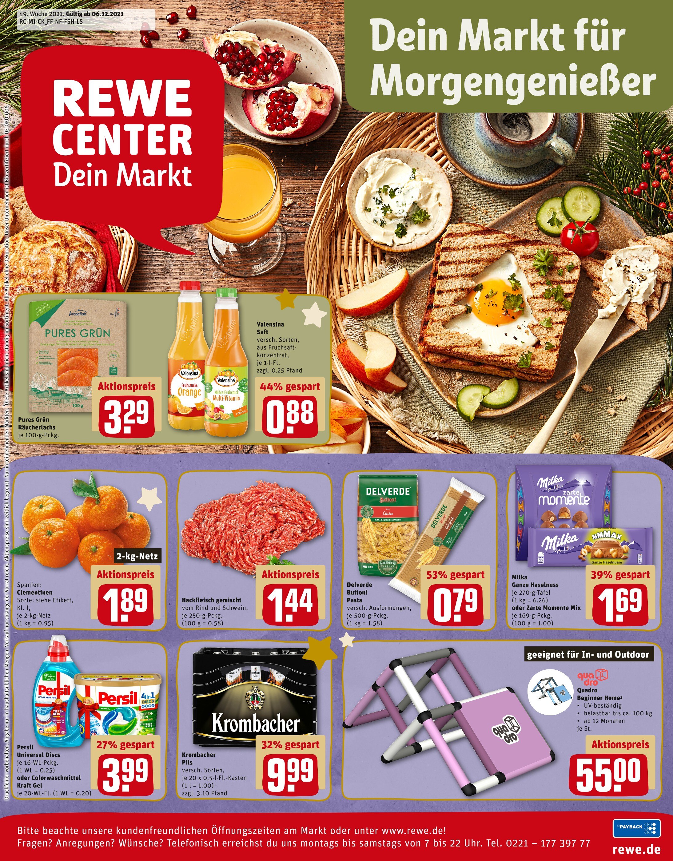 REWE Prospekt für Bad Homburg mit 29 Seiten REWE Prospekt für Bad Homburg: "Top Angebote", 29 Seiten, 06.12.2021 - 11.12.2021
