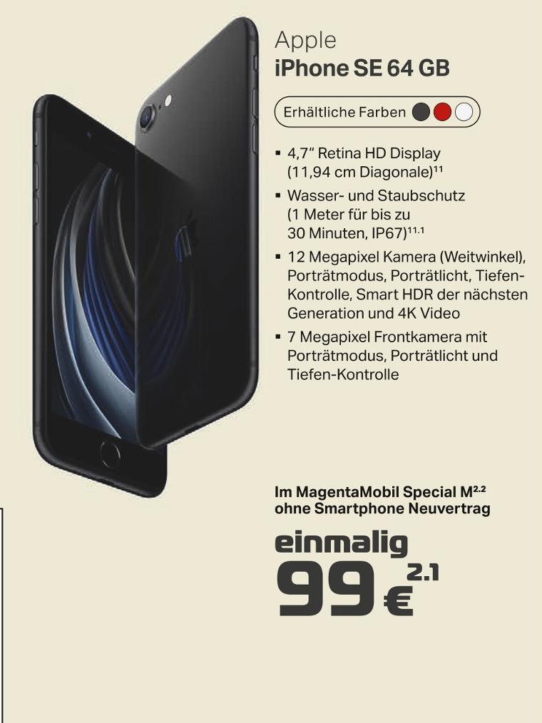 lahde Station Petershagen - iPhone SE 64 GB iPhone SE 64 GB Angebot bei lahde Station Petershagen im Prospekt Aktuelle Angebote