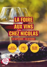 Nicolas Catalogue "La foire aux vins chez Nicolas", 34 pages, Marseille, 07/09/2022 - 04/10/2022 Nicolas Catalogue "La foire aux vins chez Nicolas", 34 pages, Marseille, 07/09/2022 - 04/10/2022