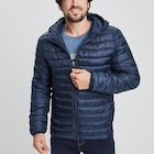 Doudoune légère déperlante à capuche bleu marine homme en promo chez La Halle Saint-Maur-des-Fossés à 29,99 €
