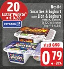 Aktuelles Smarties & Joghurt oder Lion & Joghurt Angebot bei E center in Wuppertal ab 0,79 €