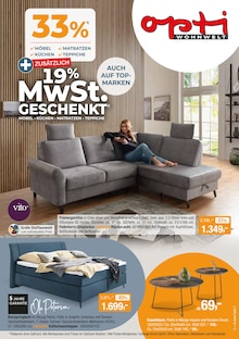 Opti-Wohnwelt Prospekt AKTUELLE ANGEBOT mit  Seiten in Kühndorf und Umgebung