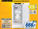 Gefrierschrank FND 4224-22 im Angebot bei expert in Lemgo Gefrierschrank FND 4224-22 Angebote von Liebherr bei expert Lemgo für 666,00 €