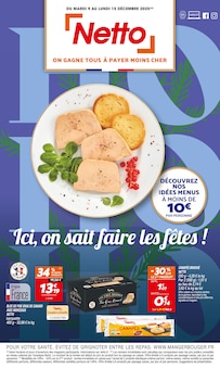 Prospectus Netto en cours, "Ici, on sait faire les fêtes !", page 1 sur 20
