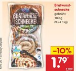 Bratwurstschnecke im Angebot bei Netto Marken-Discount in St. Ingbert Bratwurstschnecke Angebote bei Netto Marken-Discount St. Ingbert für 1,79 €