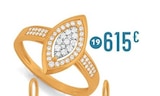 bague diamants à 615,00 € dans le catalogue E.Leclerc
