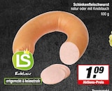 Schinkenfleischwurst natur im Angebot bei E center in Münster Schinkenfleischwurst natur Angebote von LS bei E center Münster für 1,09 €